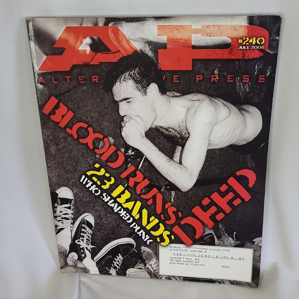 Alternative Press Magazine Blood Runs Deep 23 Bands Who Shaped Punk #240 2008